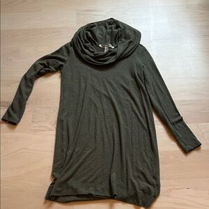 Michael Stars Dark Green Cowl Neck Sweater